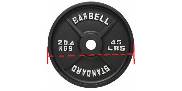 olympic-45-lb-plate-dimensions